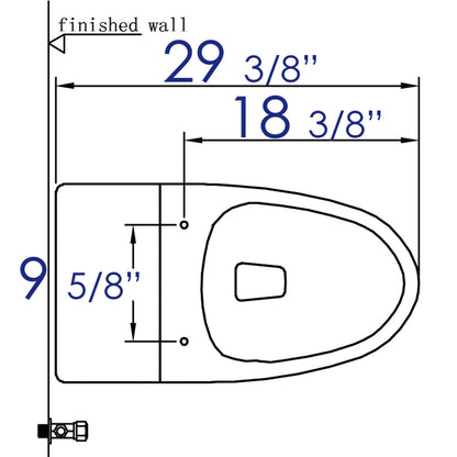 EAGO R-340SEAT Replacement Soft Closing Toilet Seat for TB340