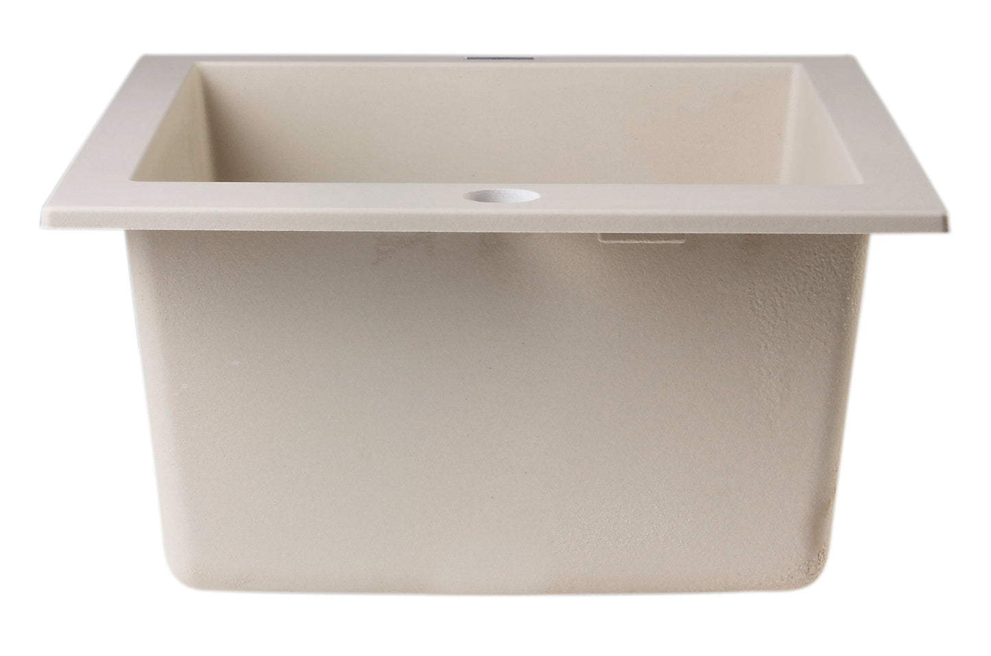 ALFI brand AB1720DI-B Biscuit 17" Drop-In Rectangular Granite Composite Kitchen Prep Sink