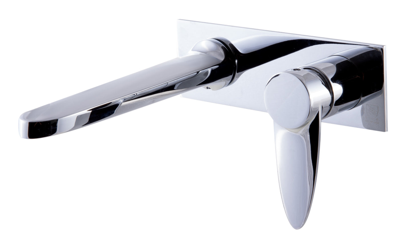 ALFI brand AB1772-PC Polished Chrome Wall Mounted Modern Bathroom Faucet