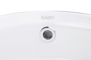 EAGO BA129  16" Round Ceramic Above Mount Bathroom Basin Vessel Sink