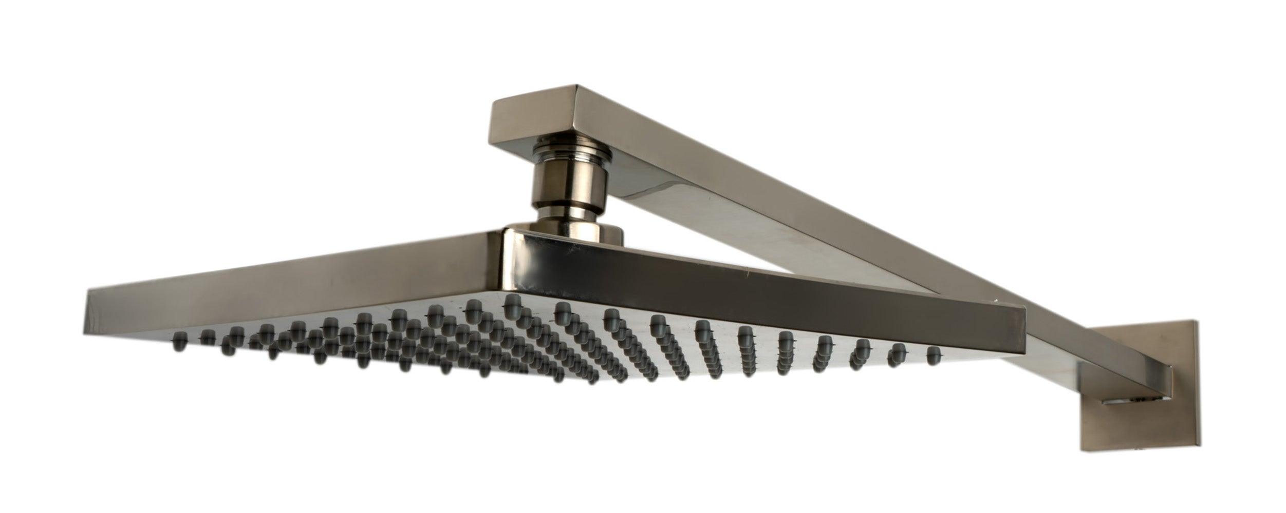 ALFI brand AB2287-BN Brushed Nickel 3 Way Thermostatic Shower Set with Body Sprays