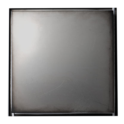 ALFI brand ABNC1616-BLA 16" x 16" Black Matte Stainless Steel Square Single Shelf Bath Shower Niche