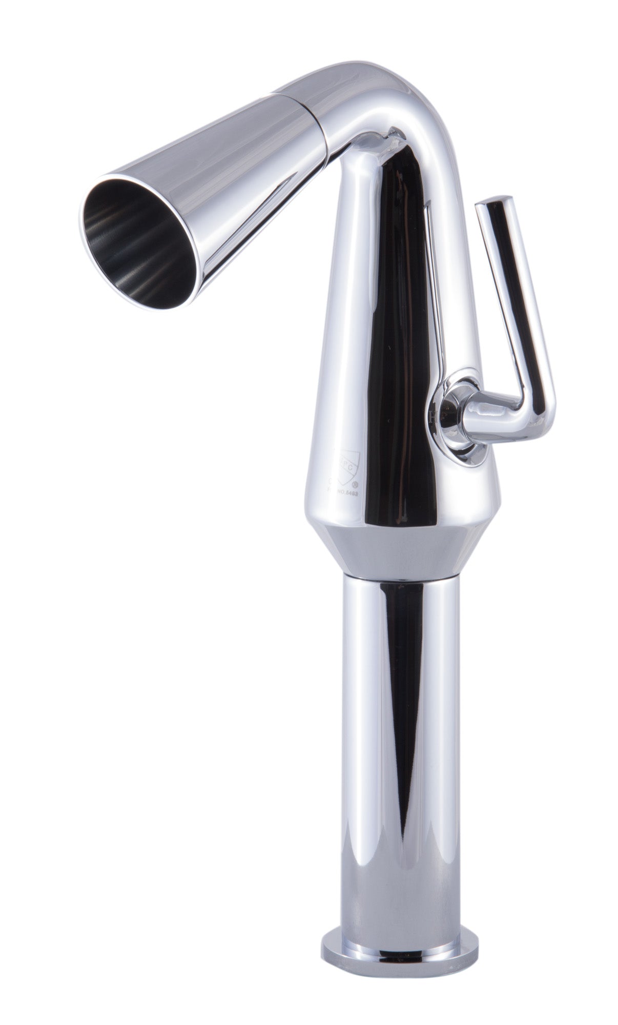 ALFI brand AB1792-PC Polished Chrome Single Hole Tall Cone Waterfall Bathroom Faucet