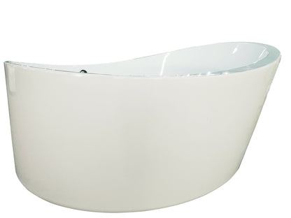 EAGO AM2130  66" Round Free Standing Acrylic Air Bubble Bathtub