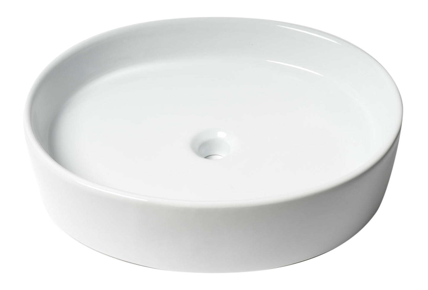 ALFI brand ABC911 White 22" Oval Above Mount Ceramic Sink