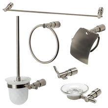 Load image into Gallery viewer, ALFI brand AB9508-BN Brushed Nickel 6 Piece Matching Bathroom Accessory Set