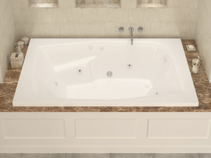 Atlantis Whirlpools Caresse 54 x 72 Rectangular Whirlpool Jetted Bathtub