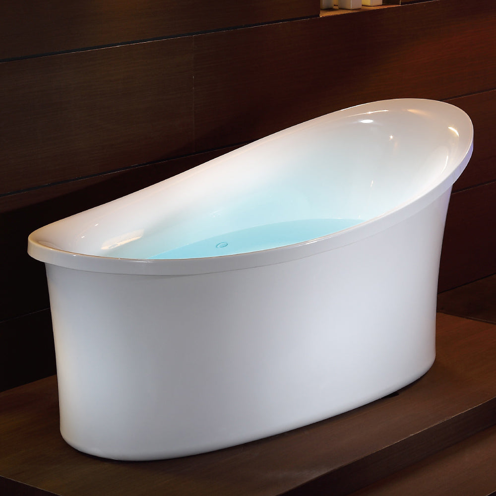 EAGO AM1800  6 ft White Free Standing Air Bubble Bathtub