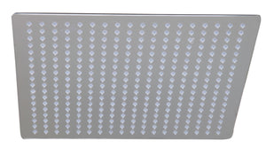 ALFI brand RAIN16S-BSS Solid Brushed Stainless Steel 16" Square Ultra Thin Rain Shower Head