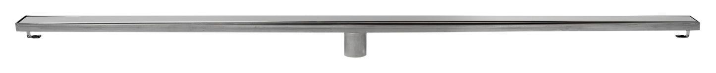 ALFI brand ABLD59B-PSS 59" Polished Stainless Steel Linear Shower Drain with Solid Cover