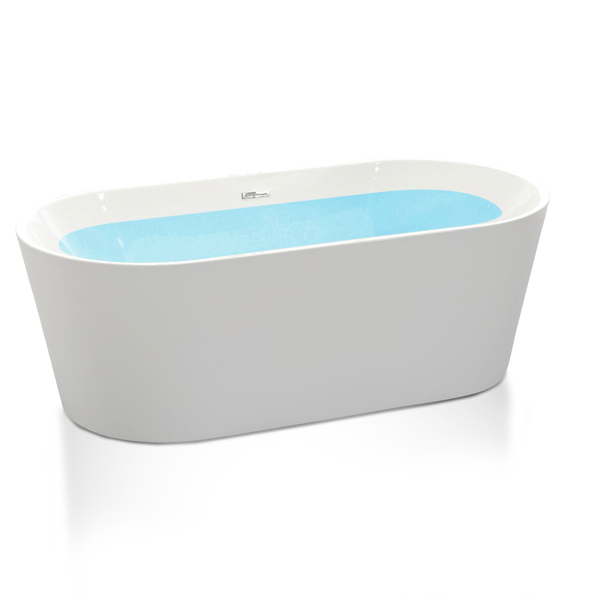 Chand 67 in. Acrylic Flatbottom Freestanding Bathtub