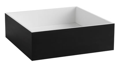 ALFI brand ABRS14SBM Black Matte 14" Square Solid Surface Resin Sink