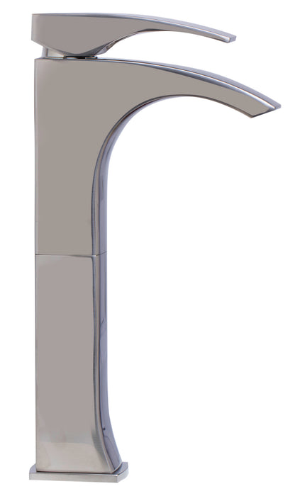 ALFI brand AB1587-BN Tall Brushed Nickel Single Lever Bathroom Faucet