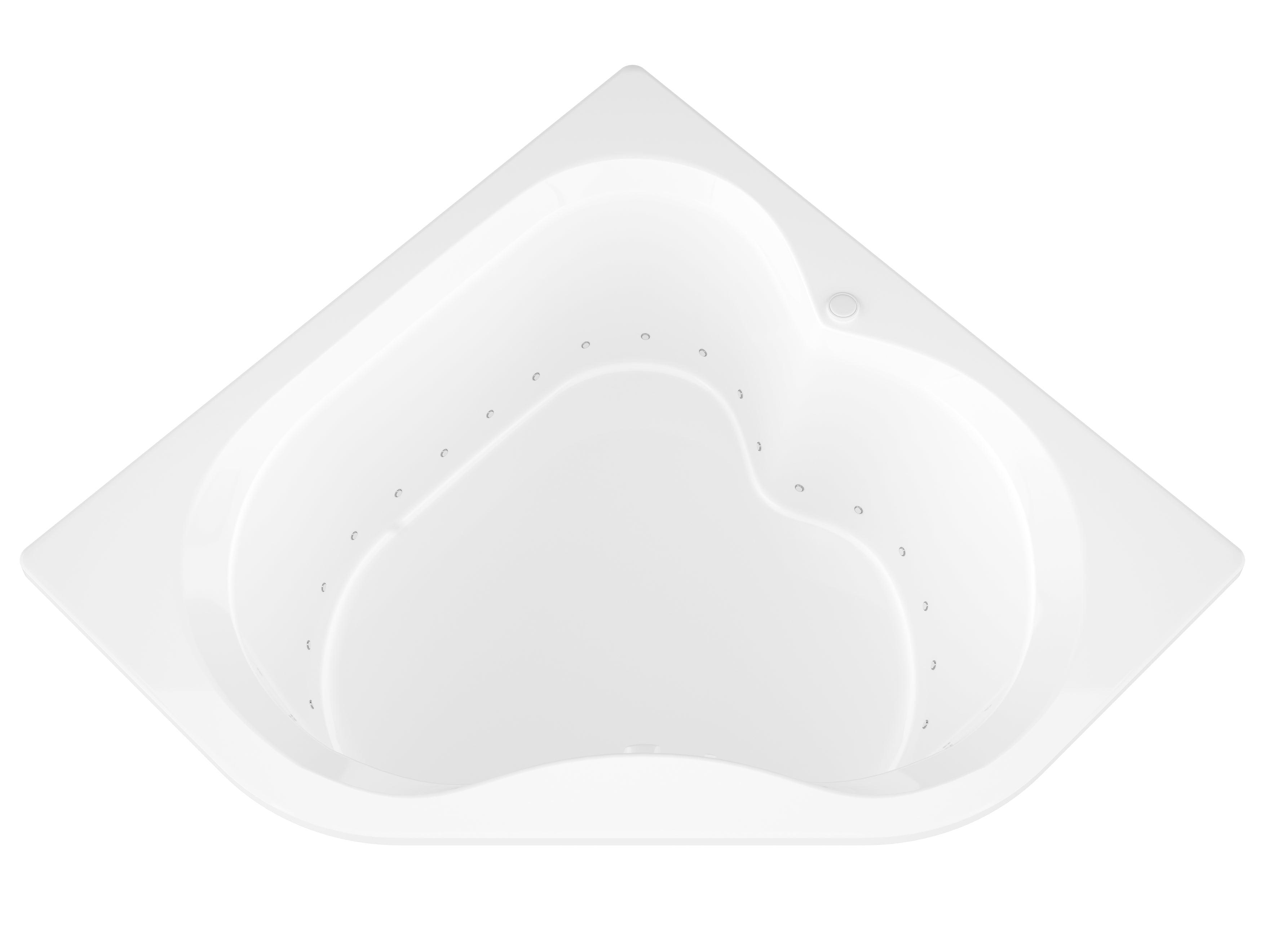 Atlantis Whirlpools Cascade 60 x 60 Corner Air Jetted Bathtub