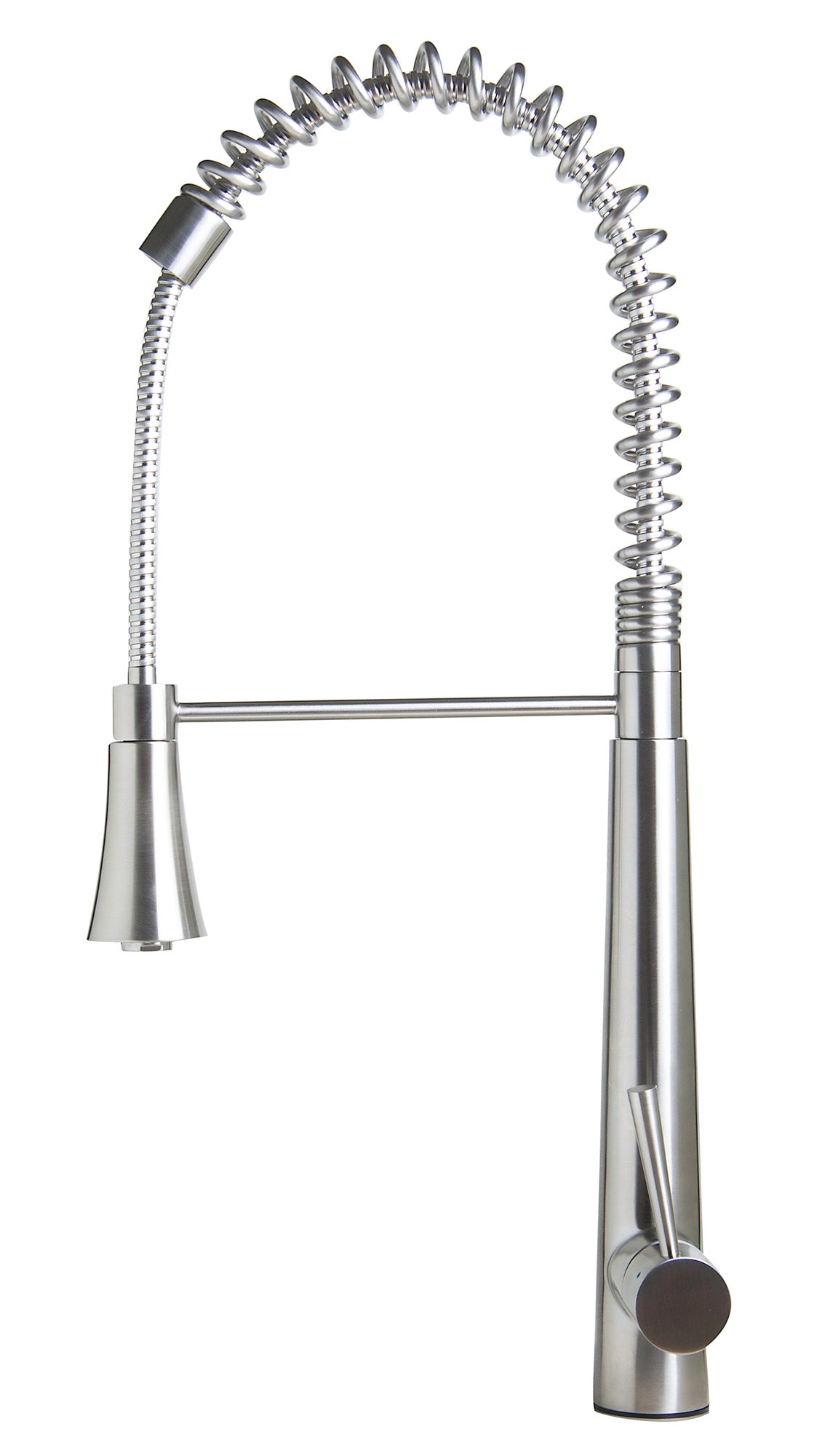 ALFI brand AB2039S Solid Stainless Steel Commercial Spring Kitchen Faucet with Pull Down Shower Spray