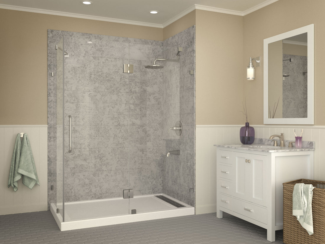 Field Series 60 in. x 36 in. Shower Base in White