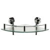 ALFI brand AB9548 Polished Chrome Corner Mounted Double Glass Shower Shelf Bathroom Accessory