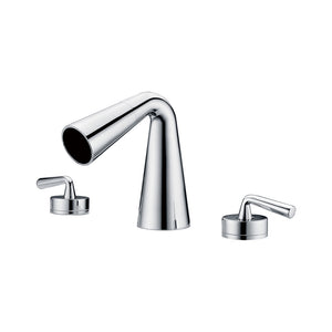 ALFI brand AB1790-PC Polished Chrome Widespread Cone Waterfall Bathroom Faucet