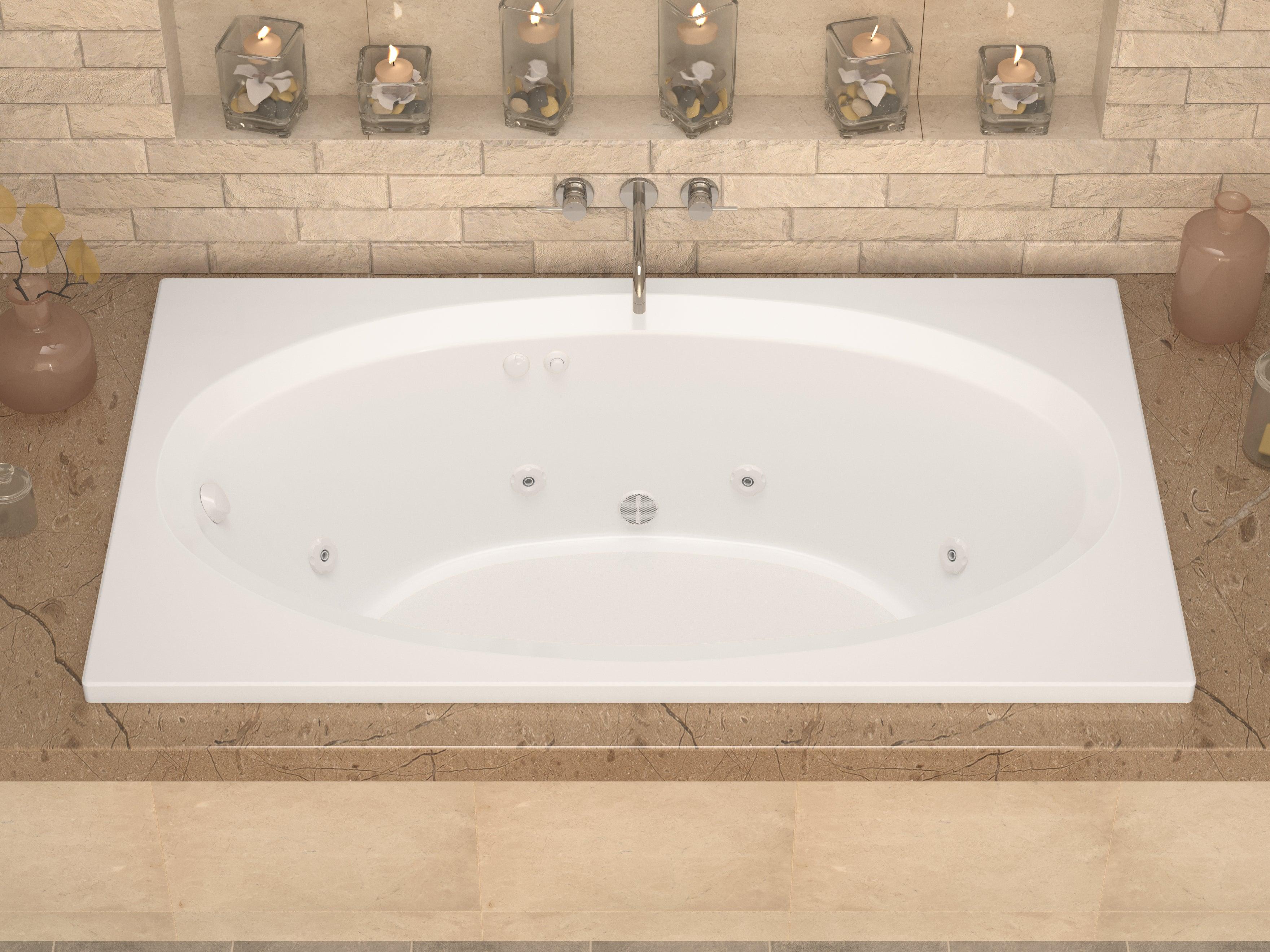 Atlantis Whirlpools Vogue 42 x 72 Rectangular Whirlpool Jetted Bathtub