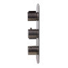 ALFI brand AB4101-BN Brushed Nickel Concealed 4-Way Thermostatic Valve Shower Mixer /w Round Knobs