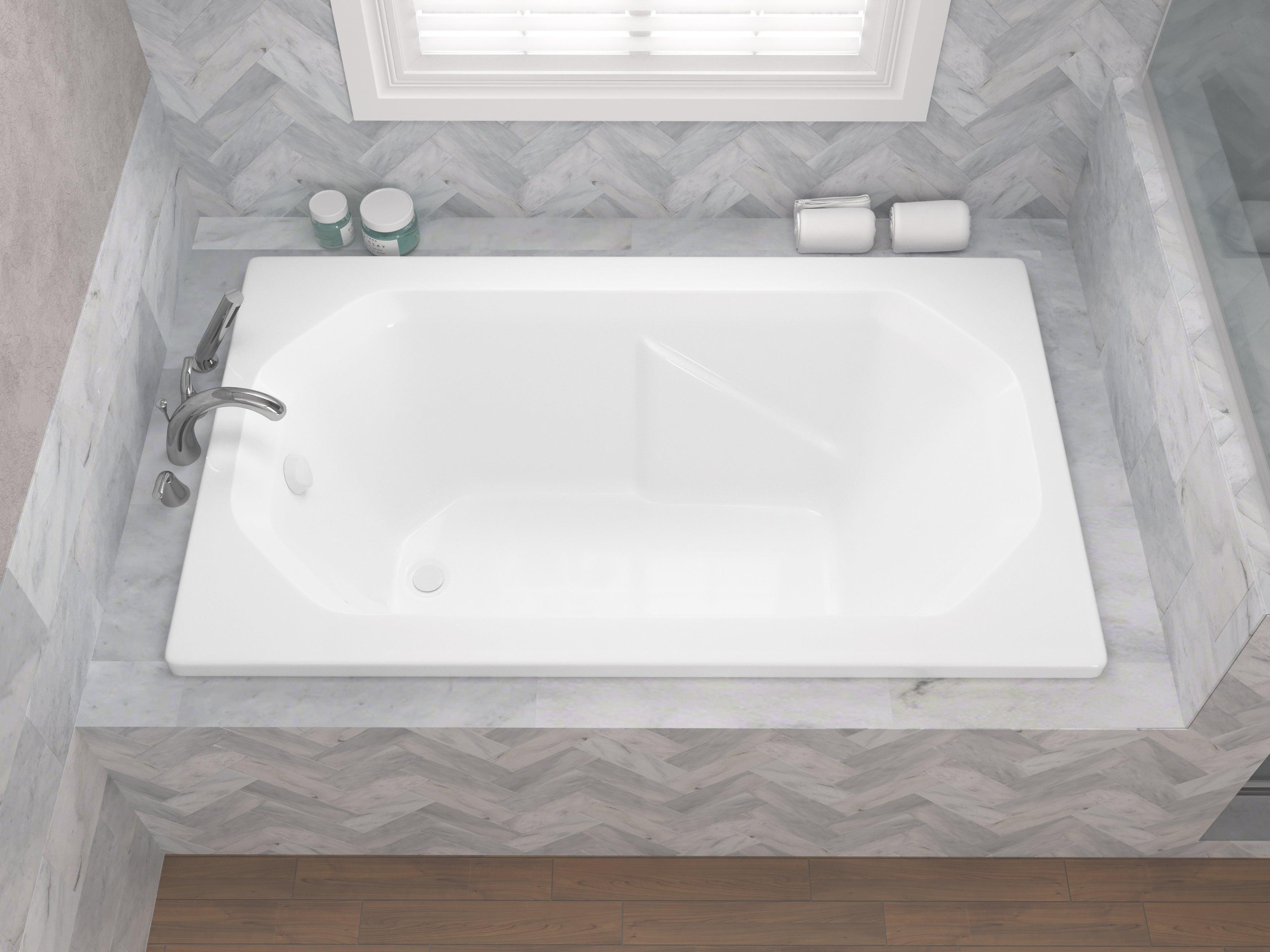 Atlantis Whirlpools Mirage 36 x 60 Rectangular Soaking Bathtub 3660MS