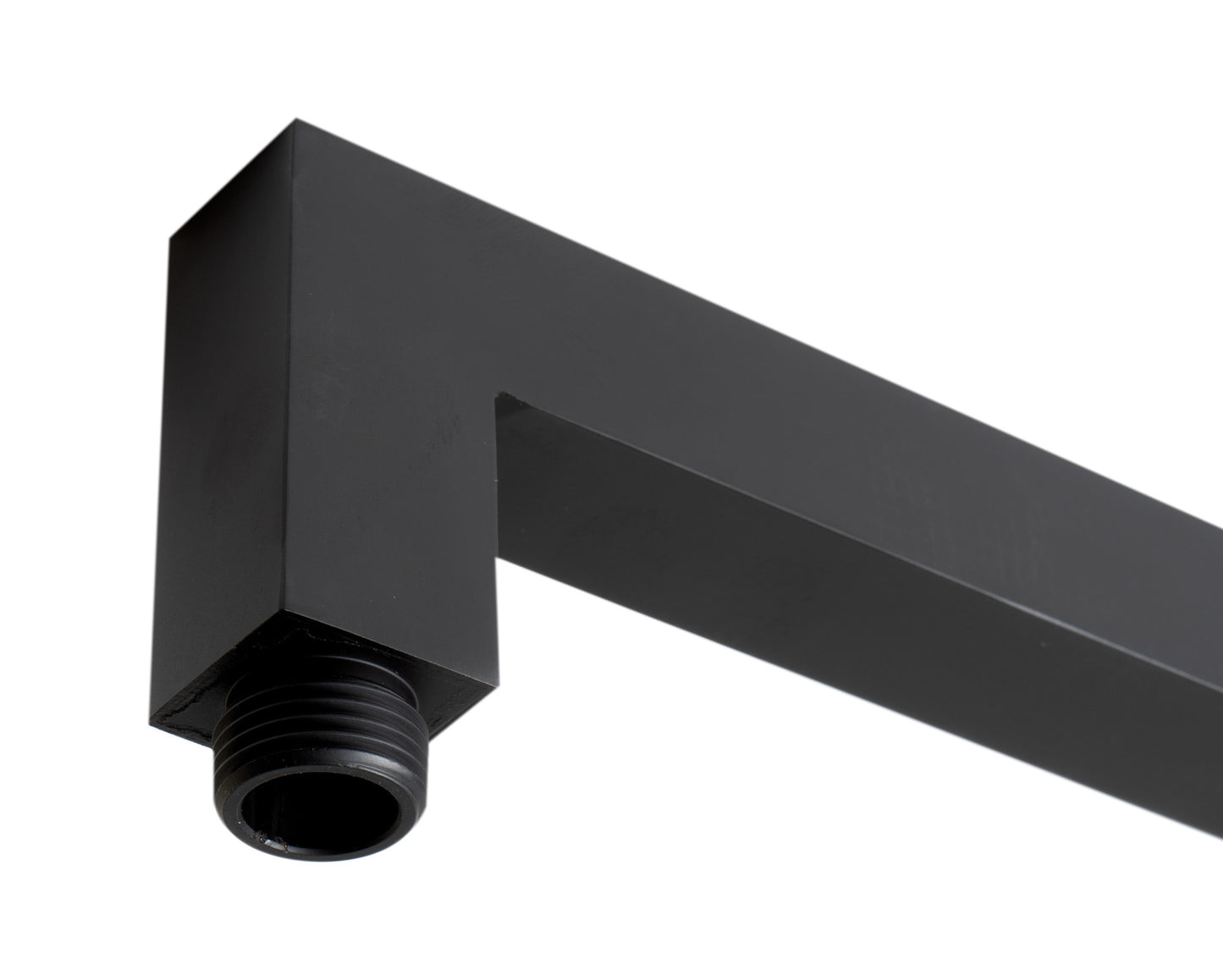 ALFI brand ABSA20S-BM Black Matte 20" Square Wall Shower Arm