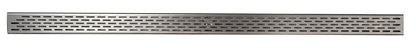 ALFI brand ABLD59C-BSS 59" Brushed Stainless Steel Linear Shower Drain with Groove Holes