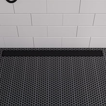 Load image into Gallery viewer, ALFI brand ABLD36B-BM 36&quot; Black Matte Stainless Steel Linear Shower Drain with Solid Cover