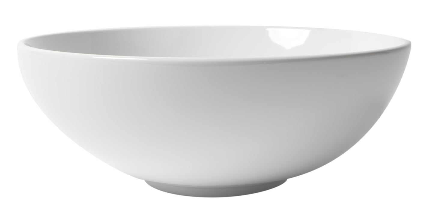 ALFI brand ABC905 White 15" Round Vessel Bowl Above Mount Ceramic Sink