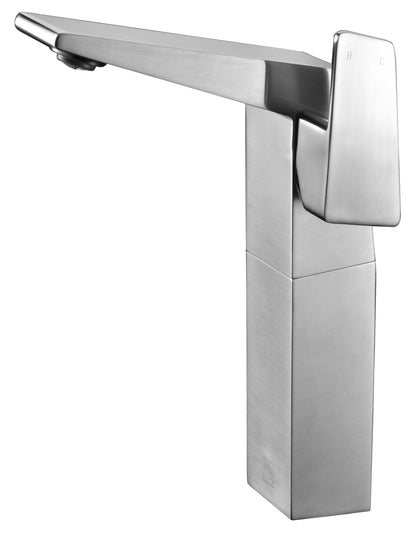 ALFI brand AB1475-BN Brushed Nickel Single Hole Tall Bathroom Faucet