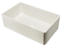 Load image into Gallery viewer, ALFI brand AB533-B 33&quot; Biscuit Smooth Apron Single Bowl Fireclay Farm Sink