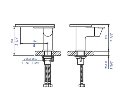 ALFI brand AB1882-BN Brushed Nickel Single-Lever Bathroom Faucet