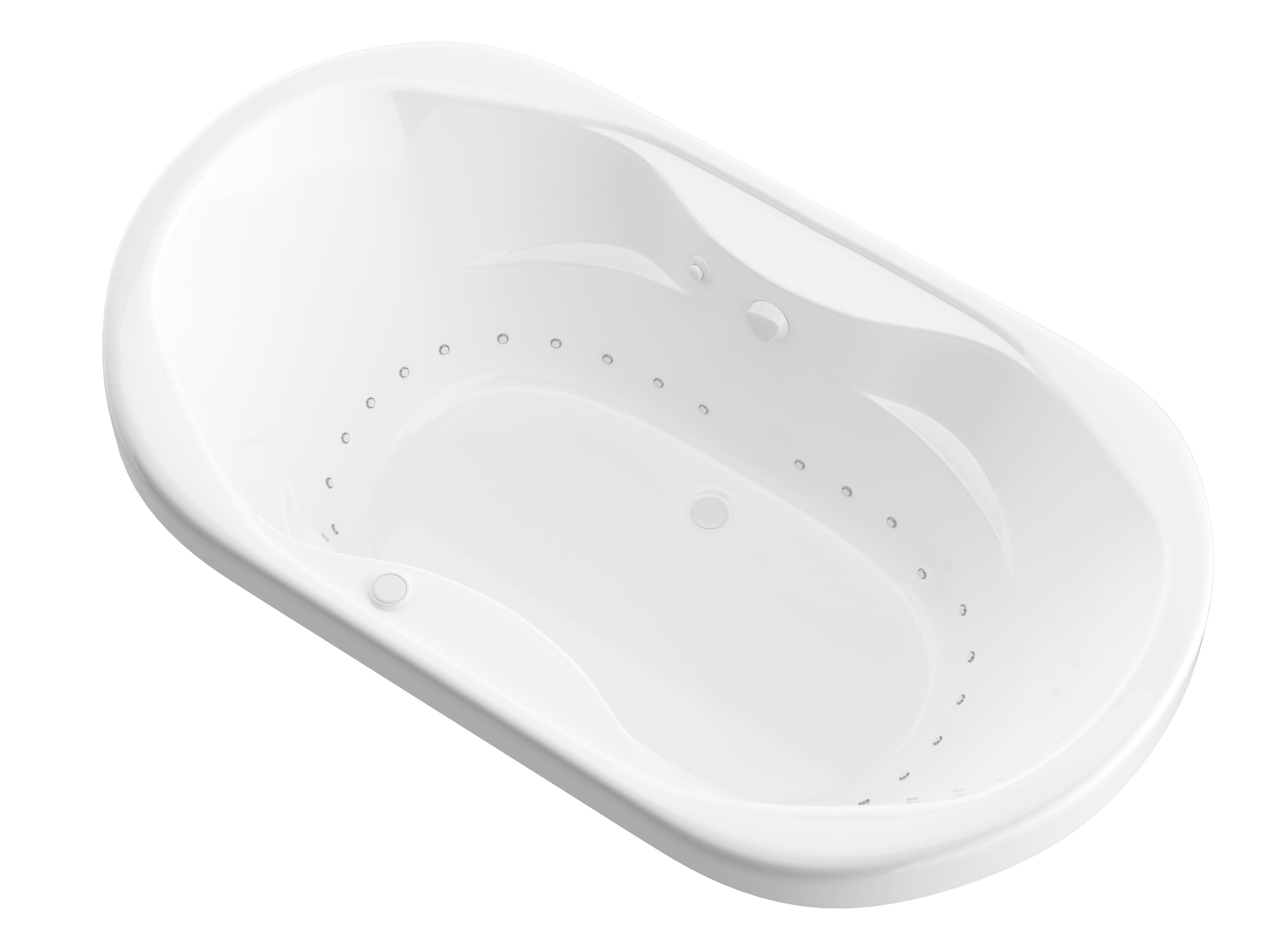 Atlantis Whirlpools Indulgence 41 x 70 Oval Air Jetted Bathtub
