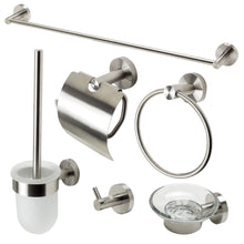 Load image into Gallery viewer, ALFI brand AB9513-BN Brushed Nickel 6 Piece Matching Bathroom Accessory Set