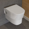 EAGO WD332 Round Modern Wall Mount Dual Flush Toilet Bowl