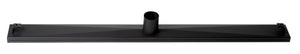 ALFI brand ABLD36C-BM 36" Black Matte Stainless Steel Linear Shower Drain with Groove Holes