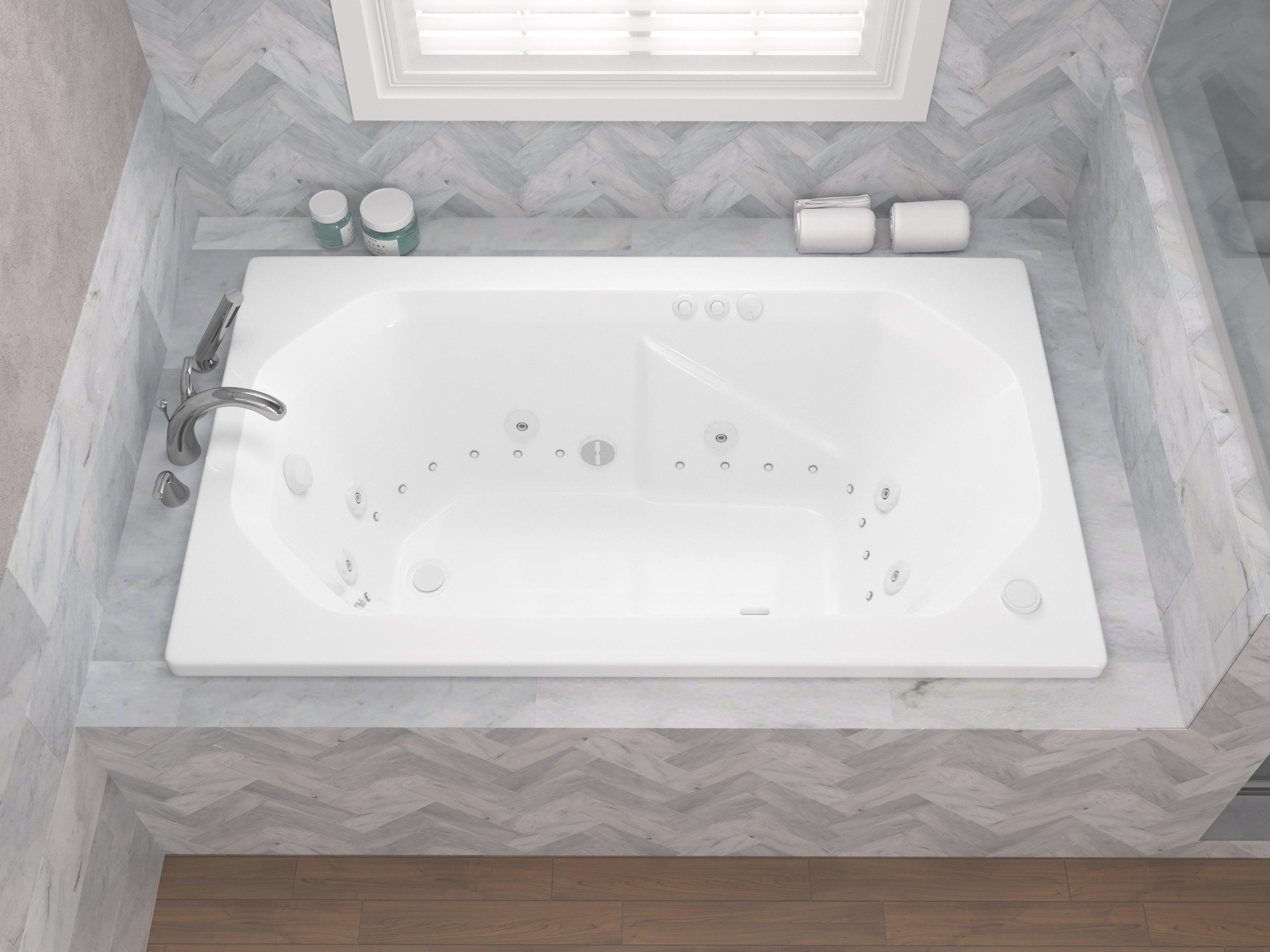 Atlantis Whirlpools Mirage 36 x 60 Rectangular Air & Whirlpool Jetted Bathtub