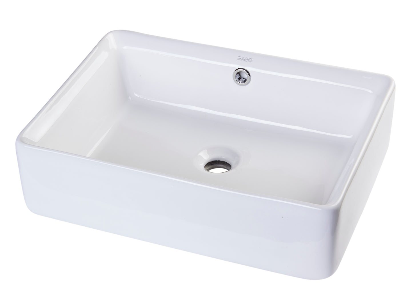 EAGO BA131  20" Rectangular Ceramic Above Mount Basin Vessel Sink