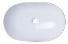 Load image into Gallery viewer, EAGO BA352  23&quot; Oval Ceramic above mount Bathroom Basin Vessel Sink