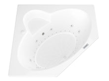 Load image into Gallery viewer, Atlantis Whirlpools Sublime Deluxe Series 61.625 x 82in. Air and Whirlpool Jetted corner Bathtub in White