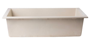 ALFI brand AB3020UM-B Biscuit 30" Undermount Single Bowl Granite Composite Kitchen Sink