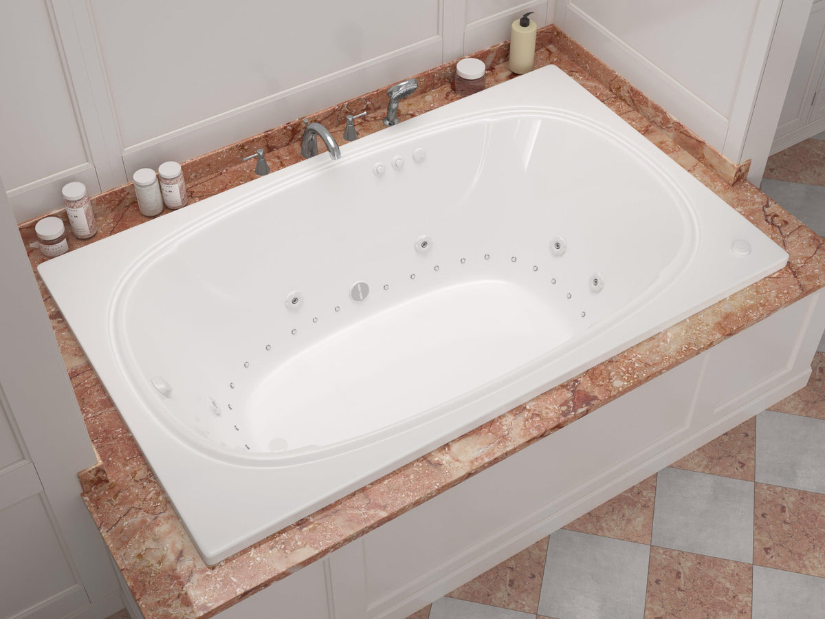 Atlantis Whirlpools Charleston 48 x 72 Rectangular Air & Whirlpool Jetted Bathtub