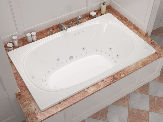 Atlantis Whirlpools Charleston 48 x 72 Rectangular Air & Whirlpool Jetted Bathtub