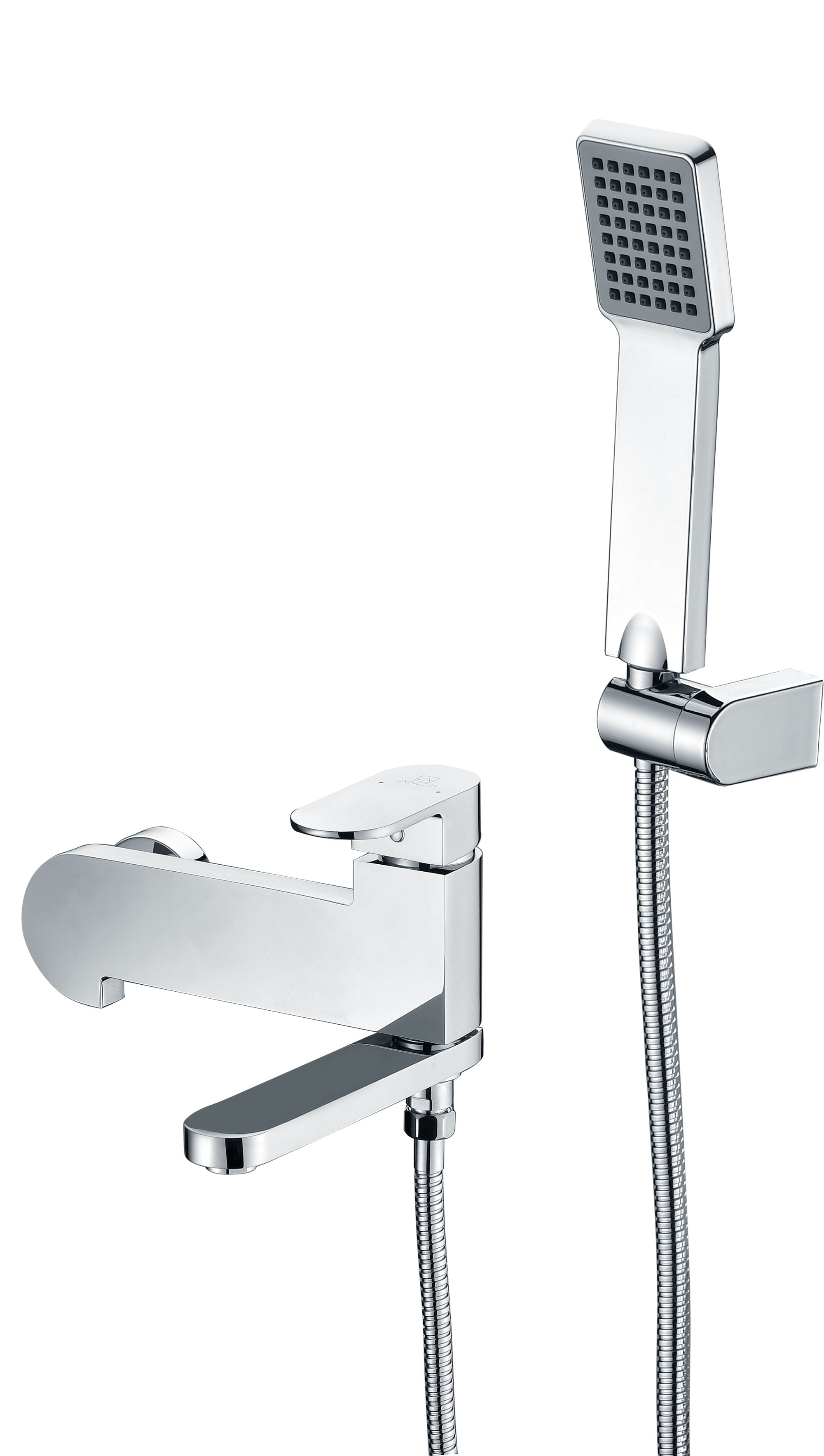 Echo Series 1-Handle 1-Spray Tub and Shower Faucet in Polished Chrome