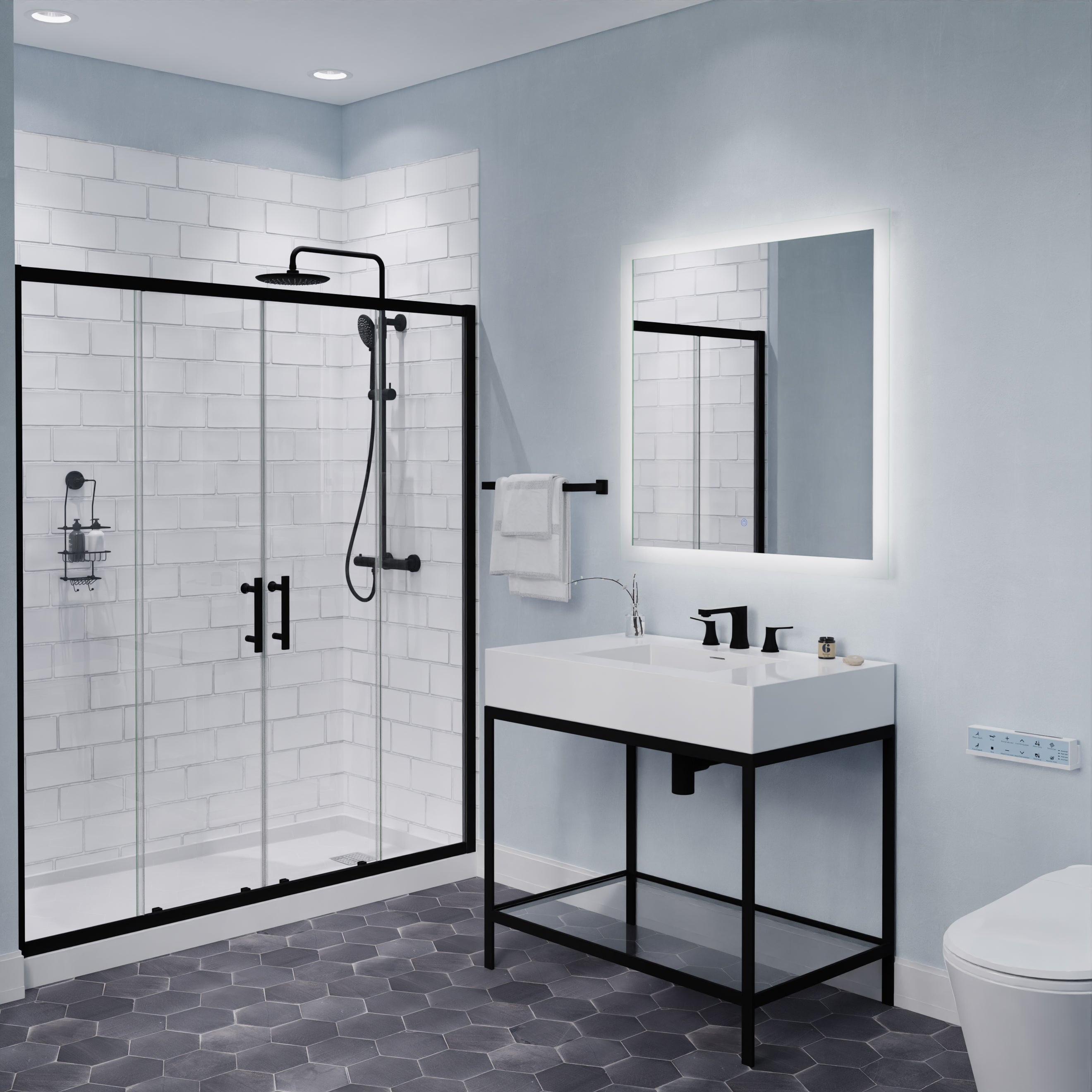 ANZZI 2-Handle 3-Hole 8 in. Widespread Bathroom Faucet With Pop-up Drain