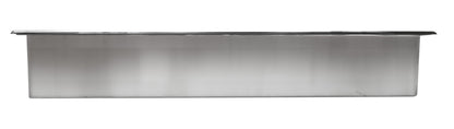 ALFI brand ABN2412-PSS 24 x 12 Polished Stainless Steel Horizontal Single Shelf Bath Shower Niche