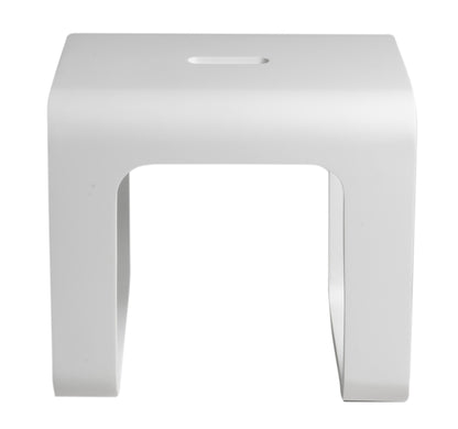 ALFI brand ABST99 White Matte Solid Surface Resin Bathroom / Shower Stool