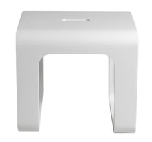 Load image into Gallery viewer, ALFI brand ABST99 White Matte Solid Surface Resin Bathroom / Shower Stool