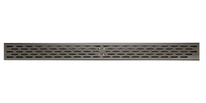 ALFI brand ABLD32C 32" Modern Stainless Steel Linear Shower Drain with Groove Holes