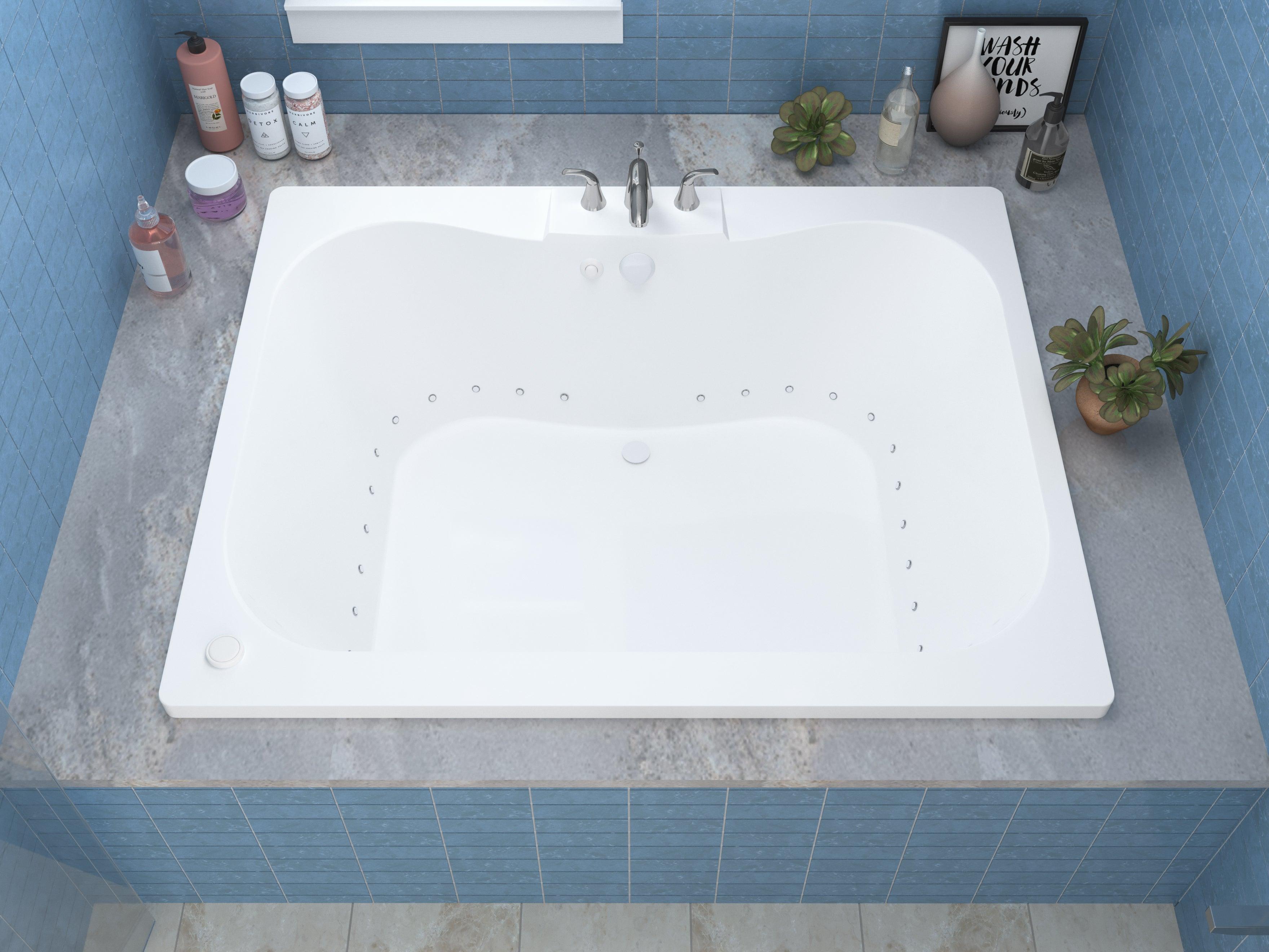 Atlantis Whirlpools Neptune 40 x 60 Rectangular Air Jetted Bathtub